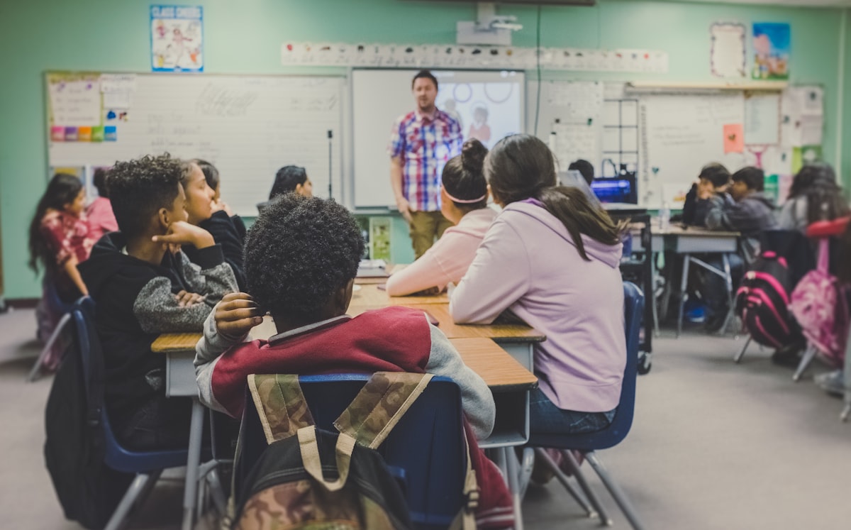 Smart classroom in use